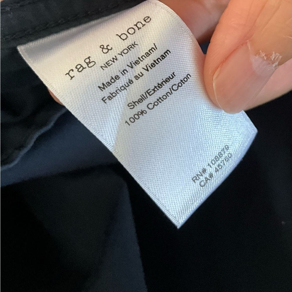 rag & bone Dark Blue Dress Shirt - Picture 7 of 7